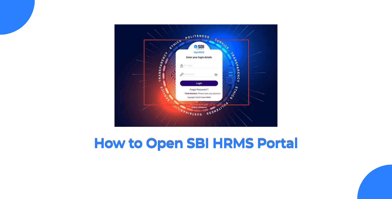 How to Open SBI HRMS Portal