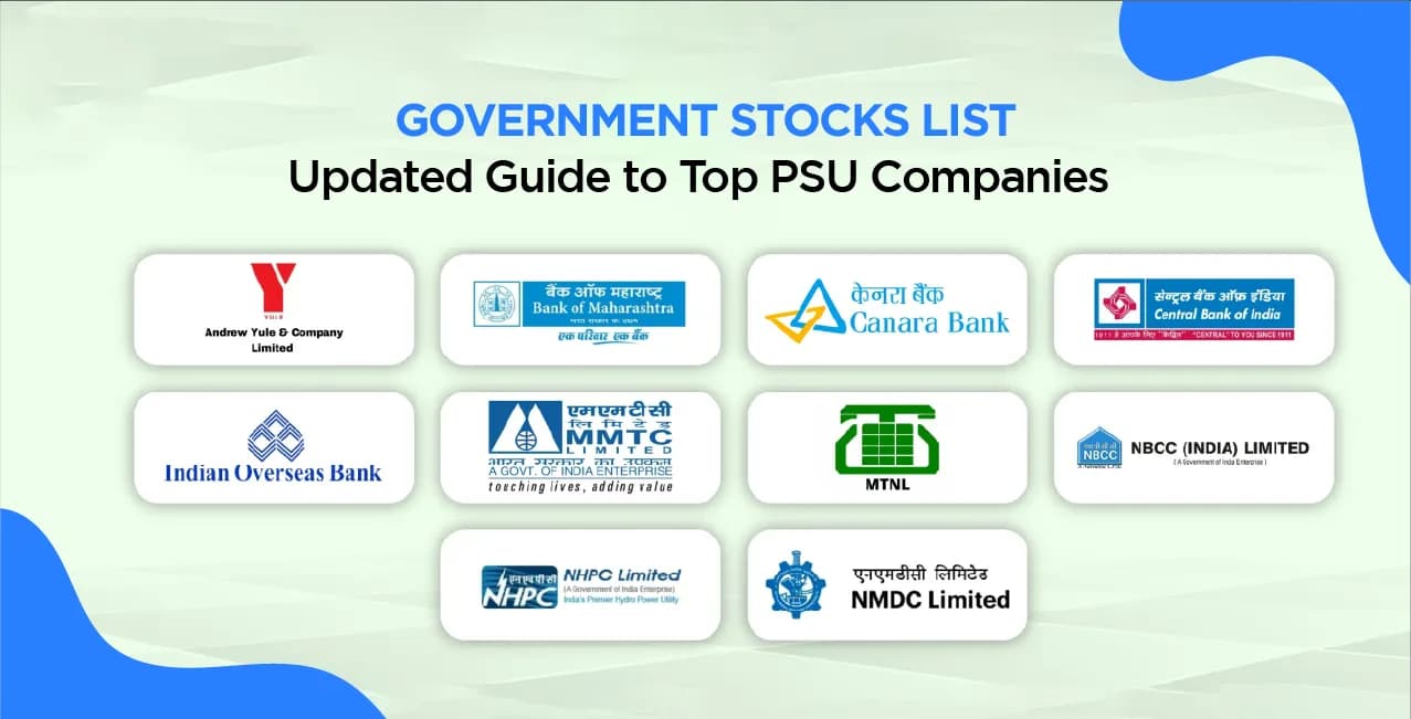 Government Stocks List – Updated Guide to Top PSU Companies