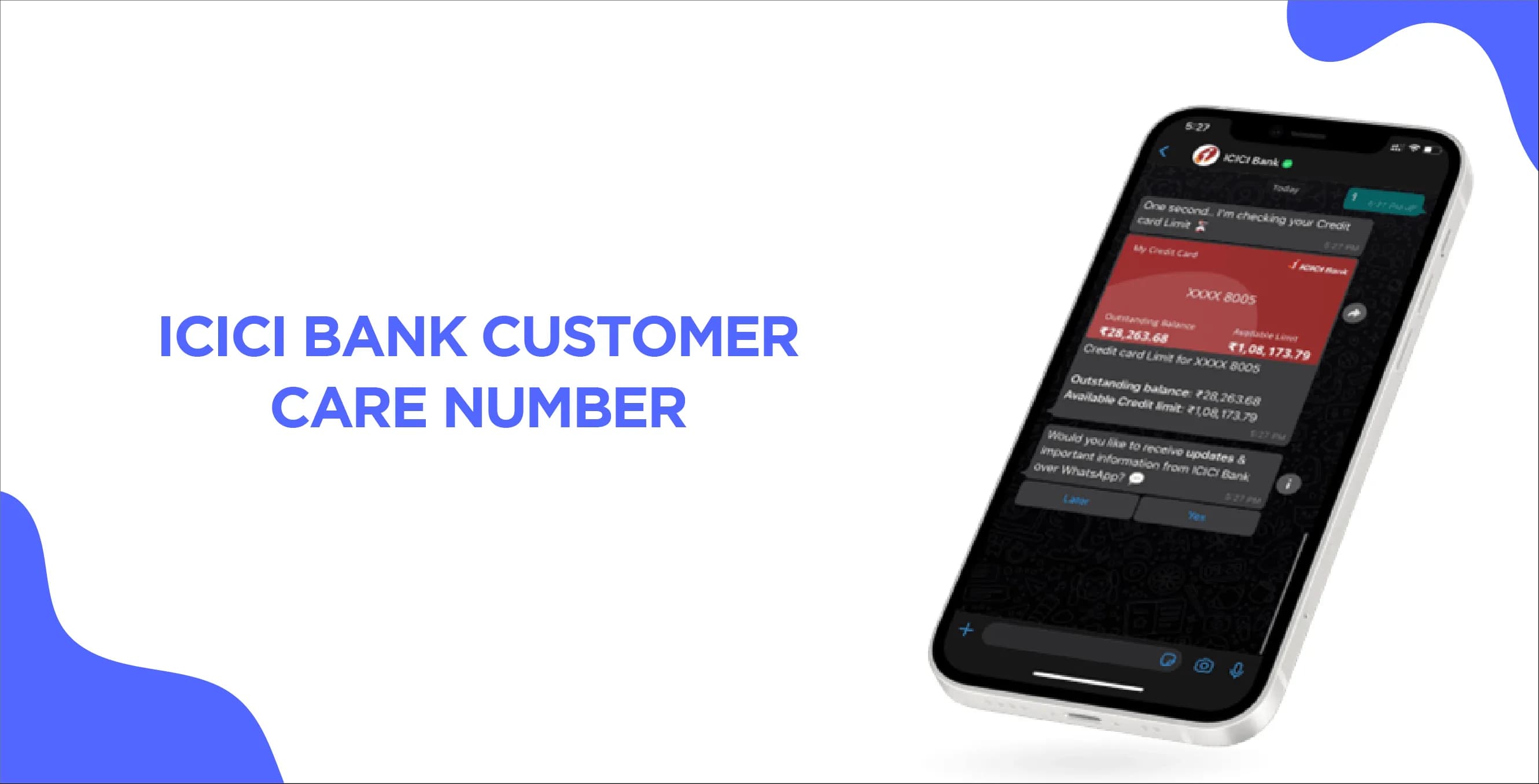 ICICI Bank Customer Care Number