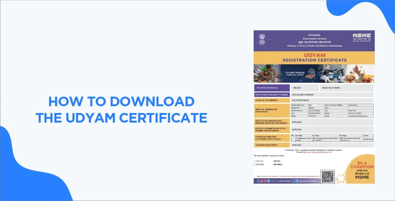 How to Download the Udyam Certificate – Complete Online Process