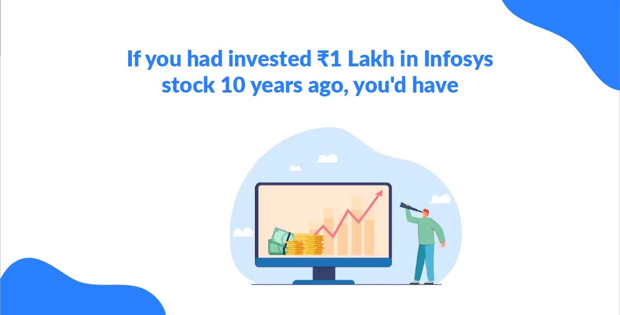 If you had invested ₹1 Lakh in Infosys stock 10 years ago, you'd have...