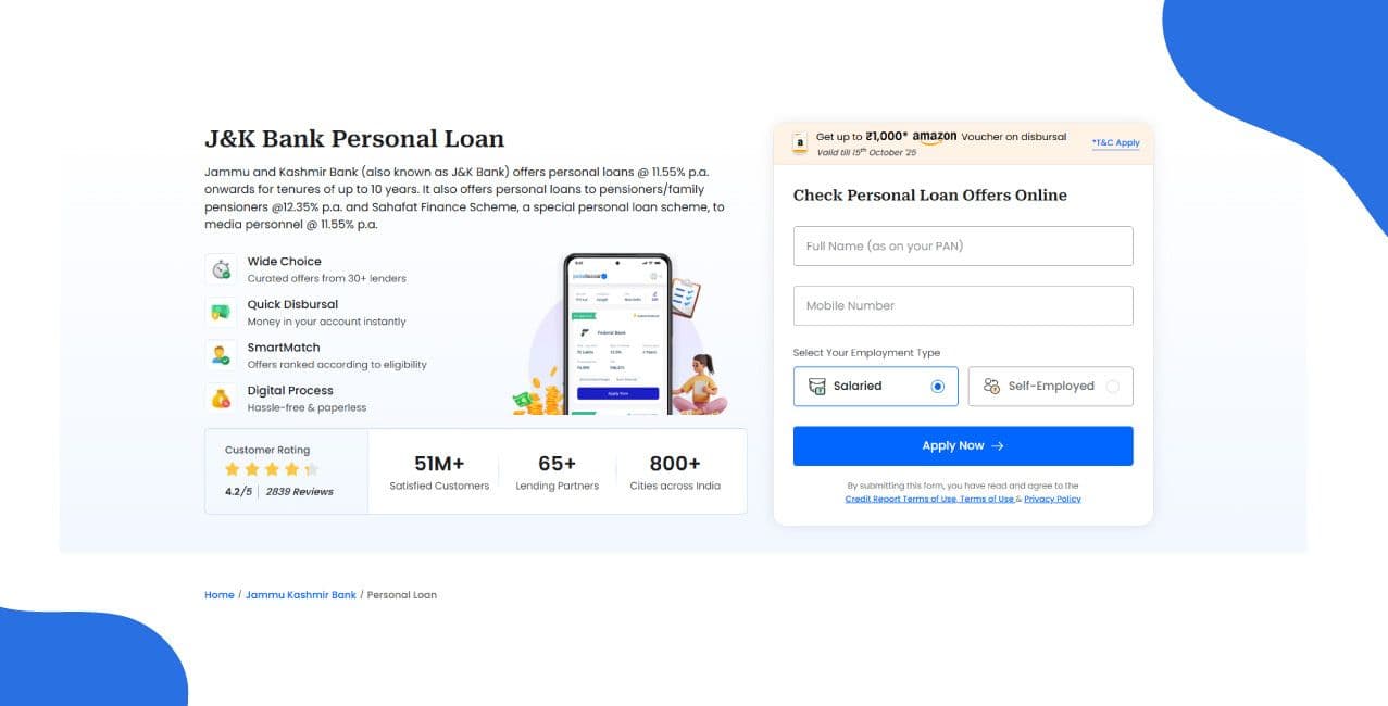J&K Bank Personal Loan Interest Rate – Latest Rate Details