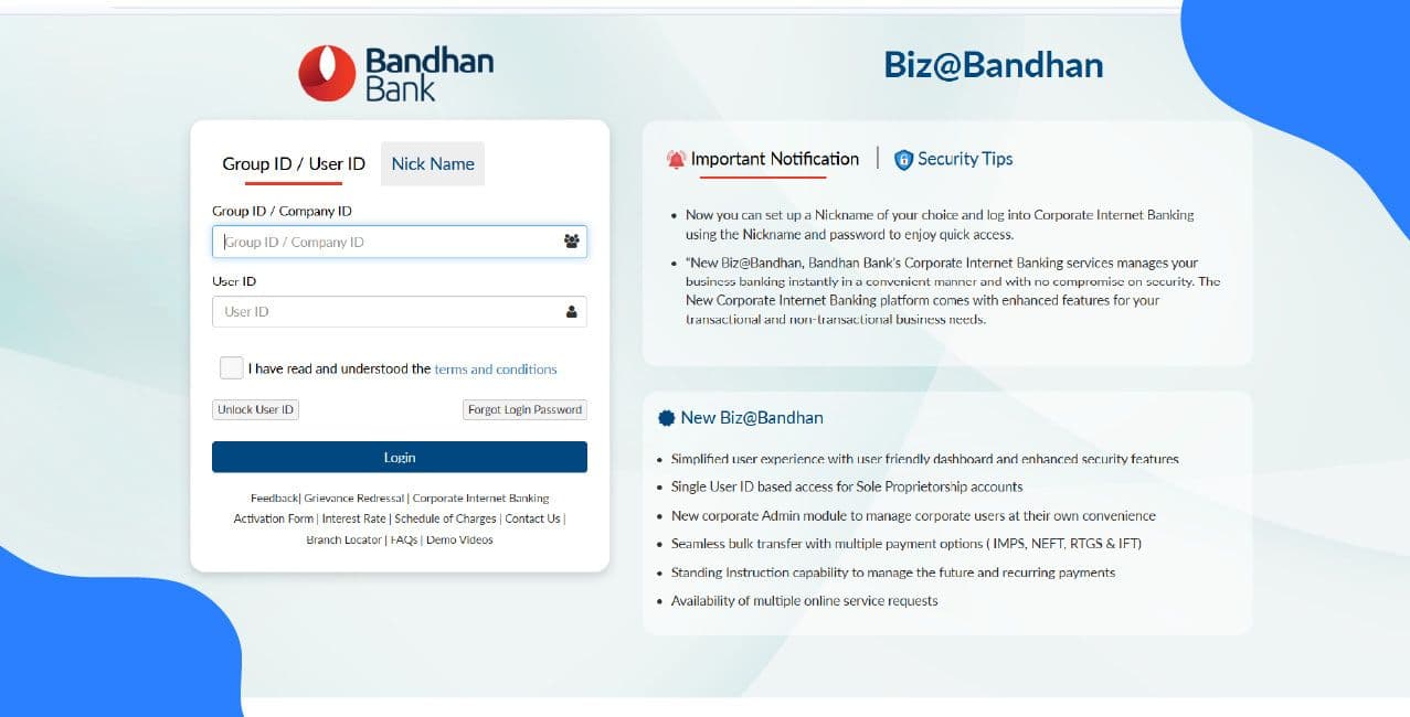 Bandhan Bank Corporate Net Banking – Complete Guide & Features