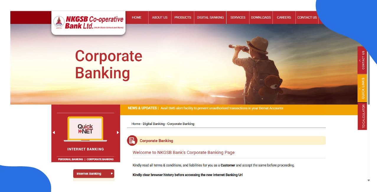 NKGSB Corporate Net Banking – Registration & Feature Overview