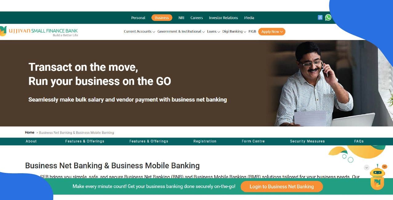 Ujjivan Corporate Net Banking – Registration, Roles & Transaction Workflow