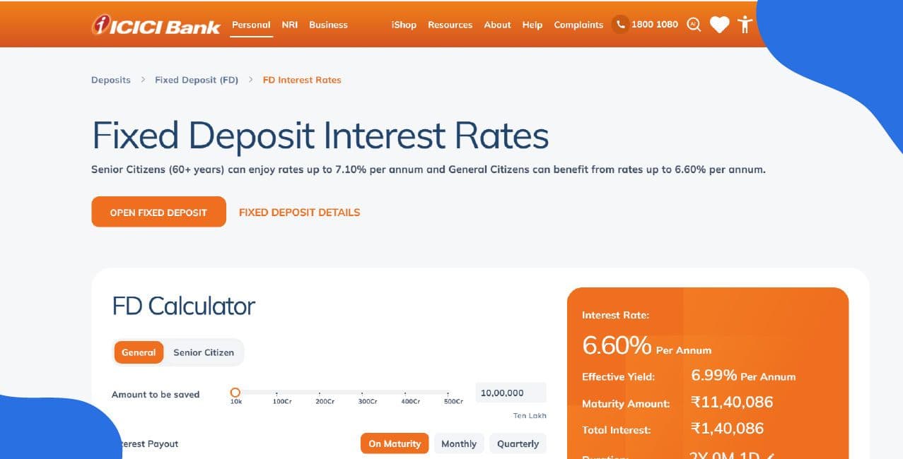 ICICI Bank FD Interest Rates – Updated Guide & Rates