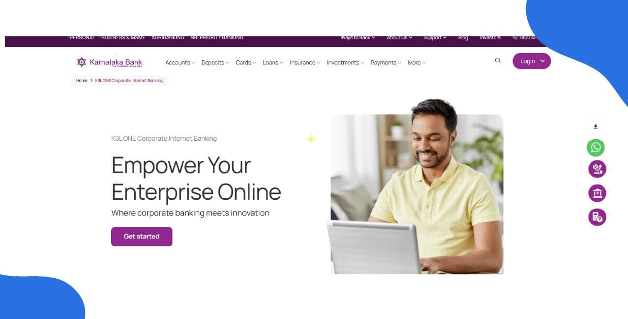 Karnataka Bank Corporate Net Banking – Registration, Features & Workflow