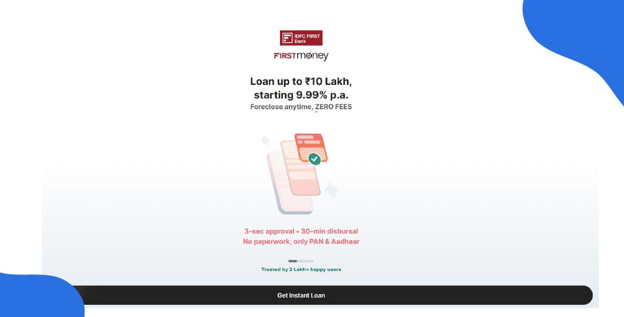 IDFC Bank Personal Loan Interest Rate – Rates, Schemes & Details