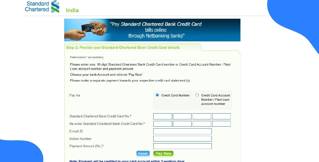 Standard Chartered Credit Card Bill Payment — Fast & Secure Online Options