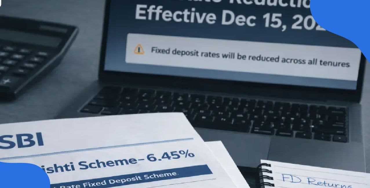 Approximately 15% Rate Cut on FDs in SBI Bank. See the Changes Made After Repo Rate Cut in December 