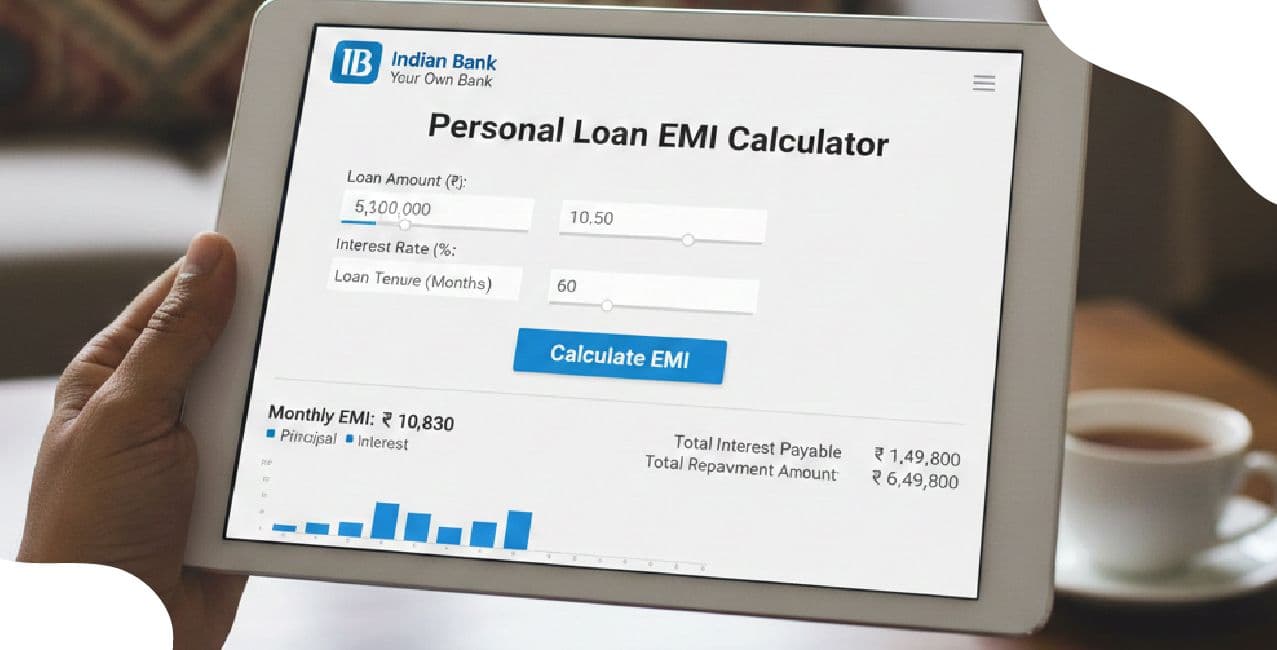 Indian Bank Personal Loan EMI Calculator – Check Monthly EMI