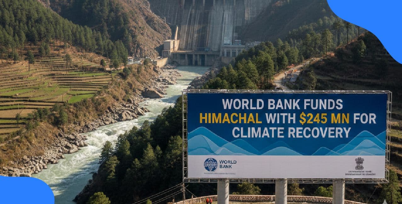 World Bank Funds Himachal With $245 Mn For Climate Recovery