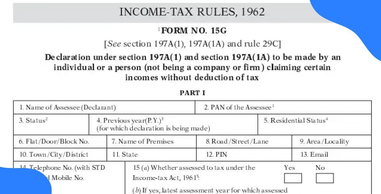 What is Form 15G in PF – Complete Guide To TDS Exemption And PF Withdrawal Rules