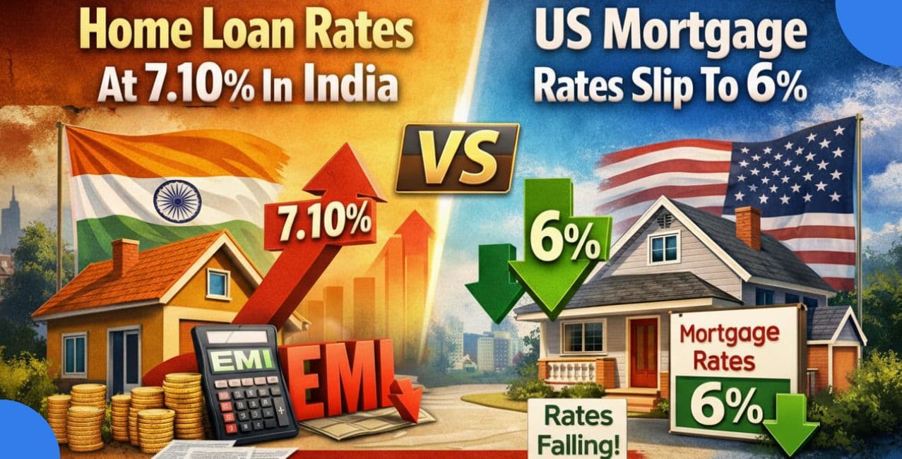 Home Loan Rates At 7.10% In India As US Mortgages Slip To 6% | Will EMIs Fall?
