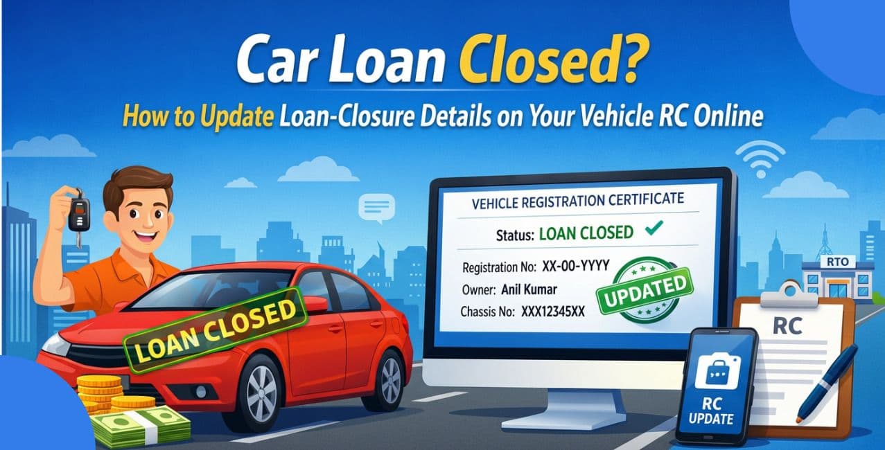 Car Loan Closed? How to Update Loan-Closure Details on Your Vehicle RC Online