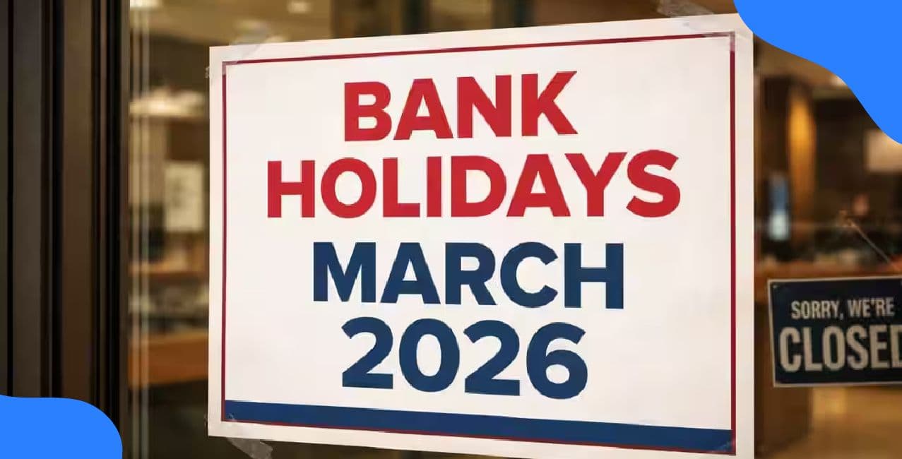 March 2026 Bank Holidays: Banks Shut Up To 17 Days, March 31 Govt Work Update