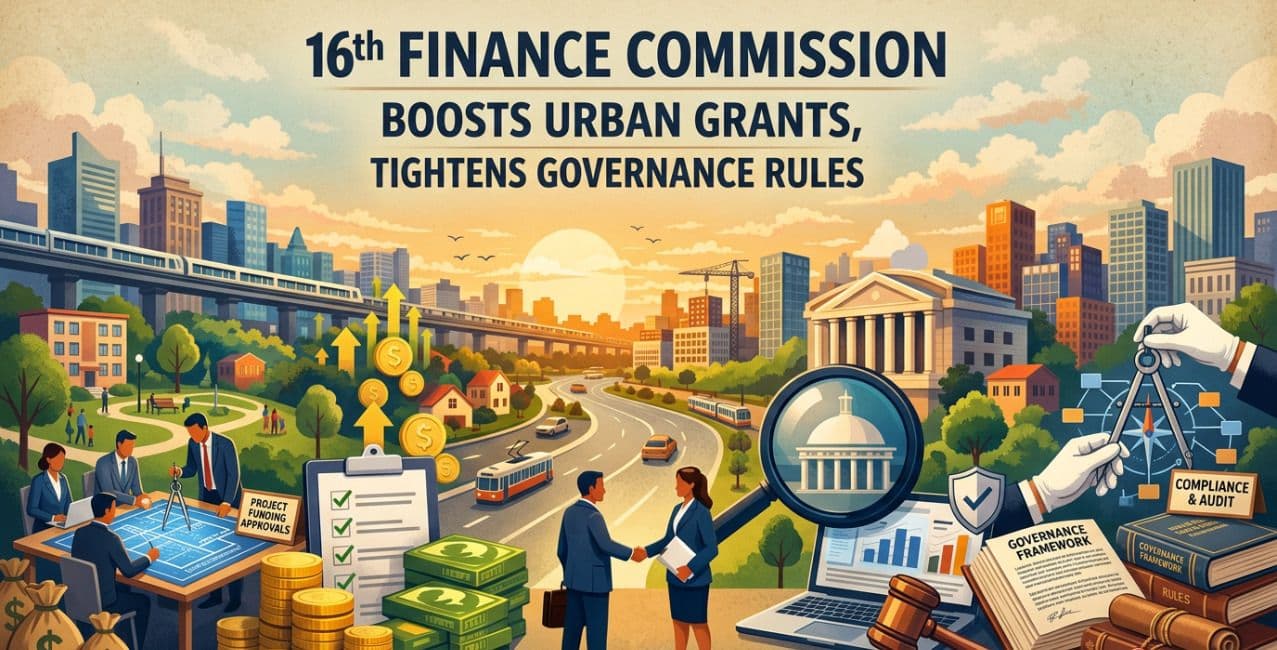 16th Finance Commission Boosts Urban Grants, Tightens Governance Rules
