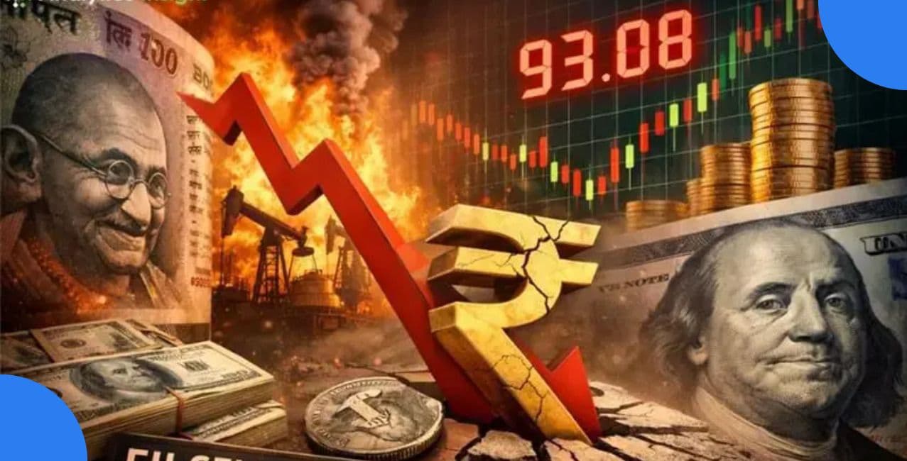Rupee Shock At ₹95: Oil Surge Sends India’s Currency Into Fresh Trouble