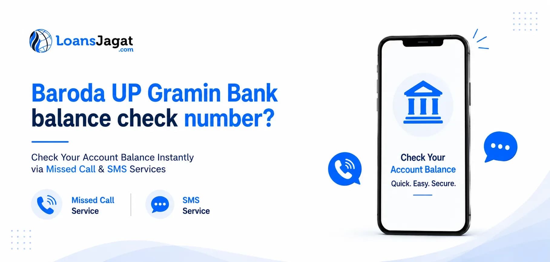 Baroda UP Gramin Bank balance check number