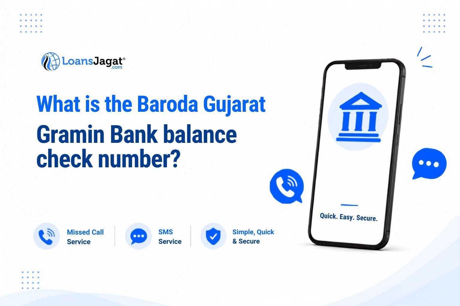 Baroda Gujarat Gramin Bank balance check number