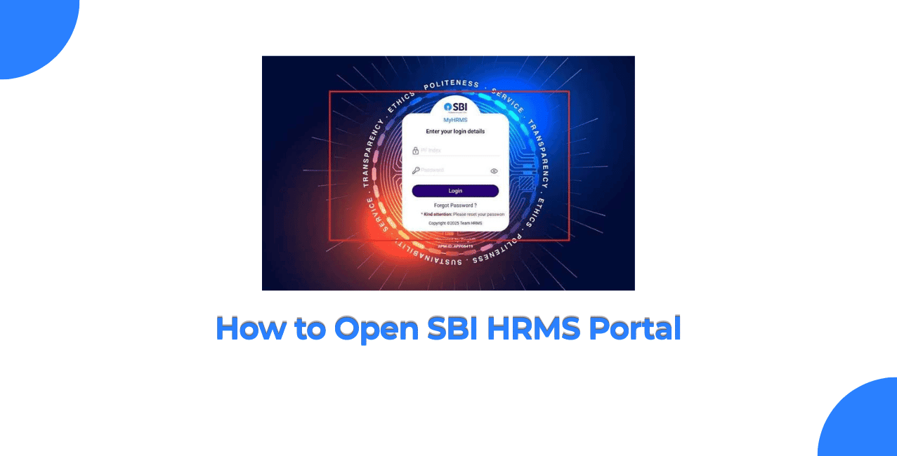 How to Open SBI HRMS Portal