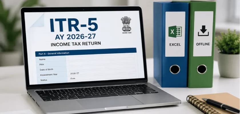 ITR-5 Utility AY 2026-27: Excel & Offline Versions Available