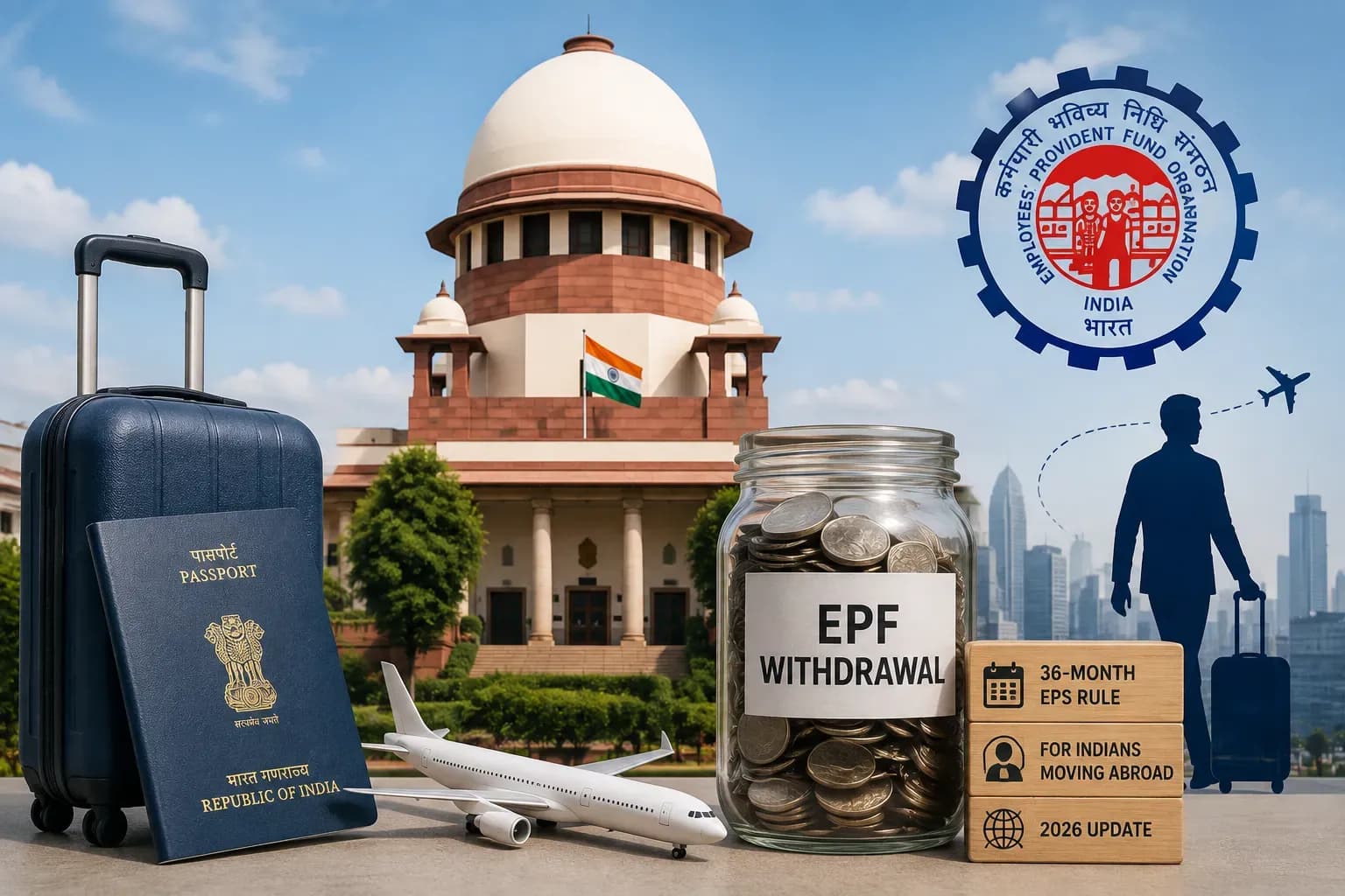 EPF Withdrawal for Indians Moving Abroad in 2026: 36-Month EPS Rule Explained