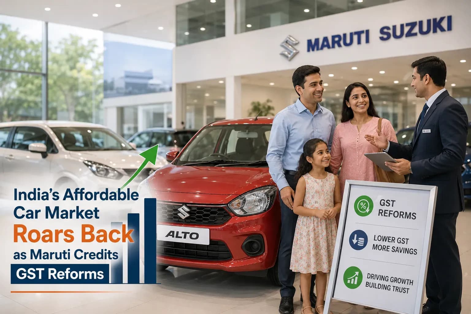 India’s Affordable Car Market Roars Back as Maruti Credits GST Reforms