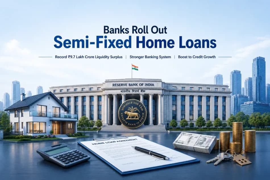Banks Roll Out Semi-Fixed Home Loans As Record ₹9.7 Lakh Crore Liquidity Surplus Builds