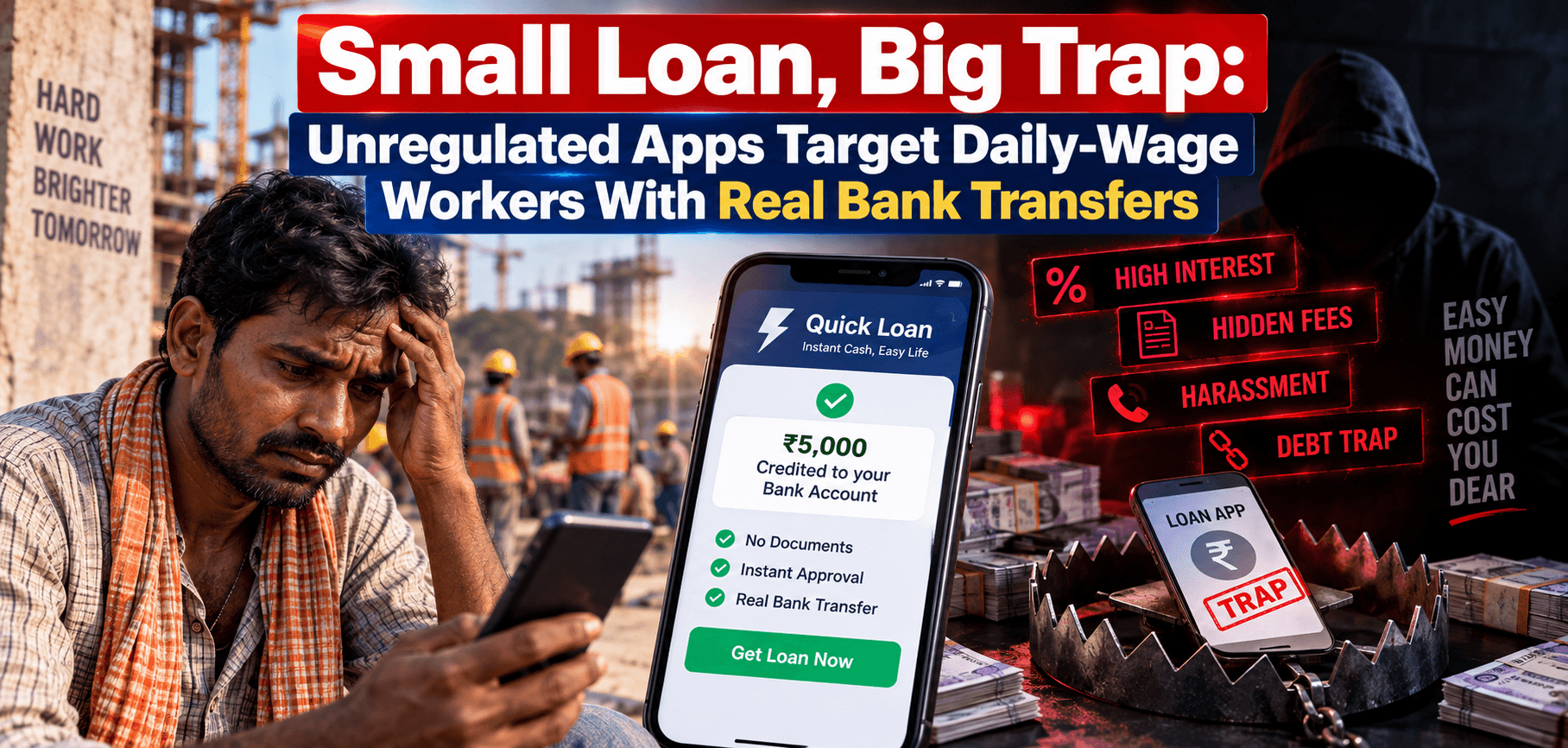 Small Loan, Big Trap: Unregulated Apps Target Daily-Wage Workers With Real Bank Transfers