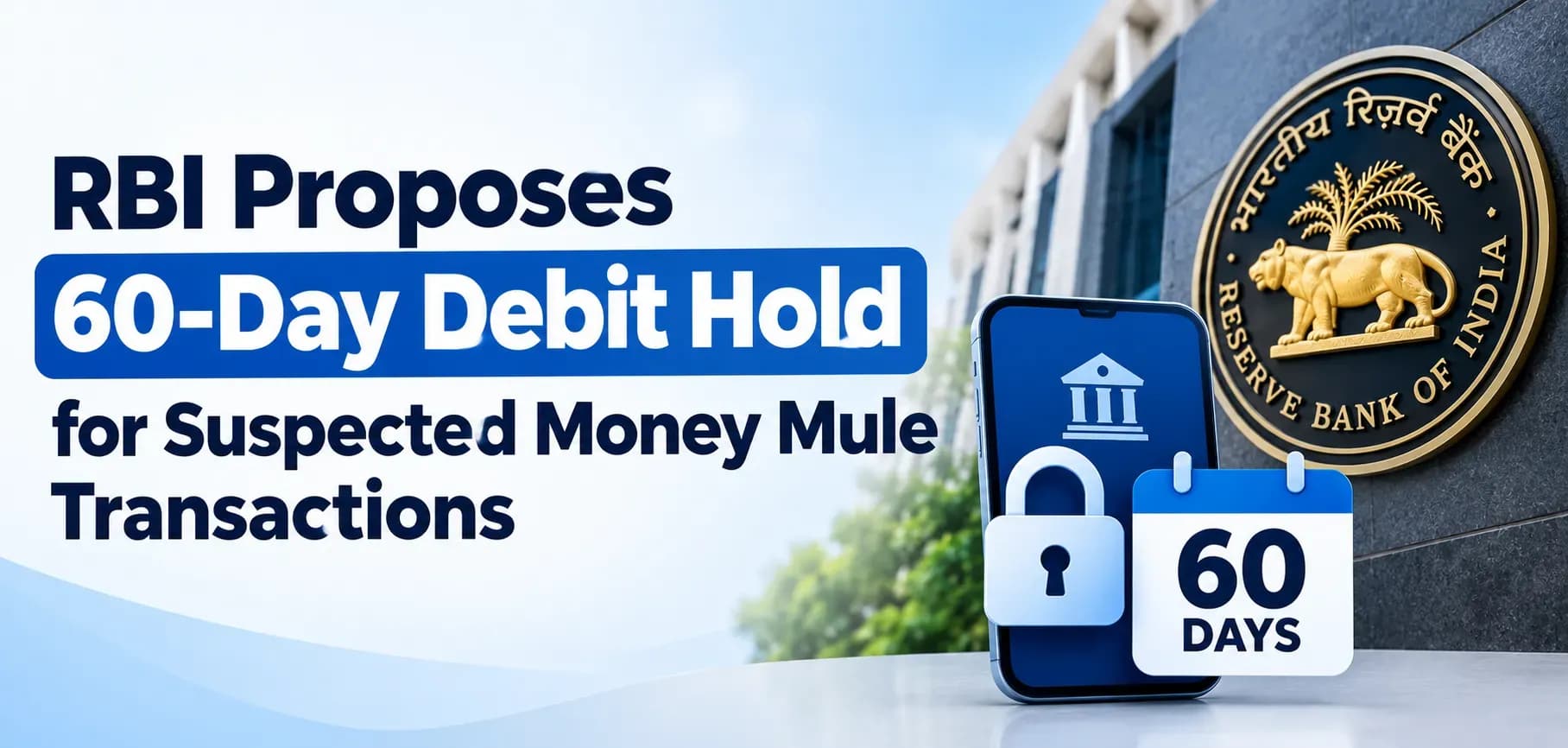 RBI Proposes 60-Day Debit Hold for Suspected Money Mule Transactions