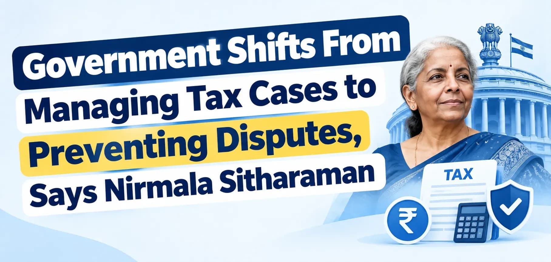 Government Shifts From Managing Tax Cases to Preventing Disputes, Says Nirmala Sitharaman
