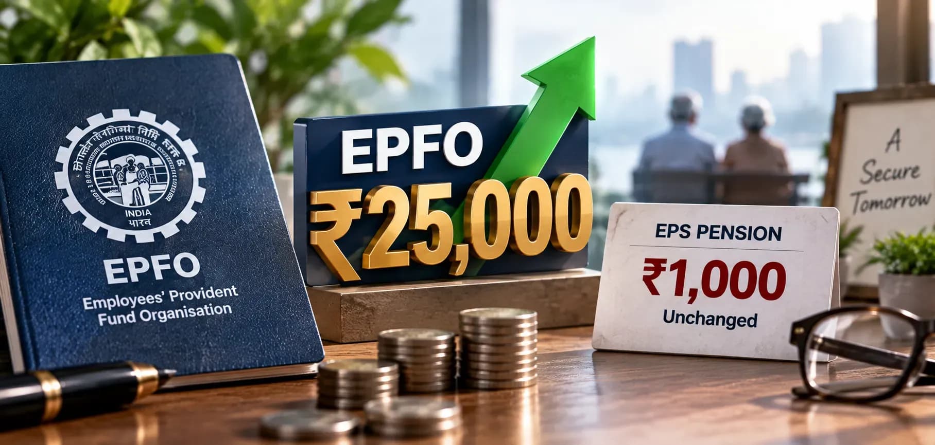 EPFO Revises Wage Ceiling to ₹25,000, but ₹1,000 Minimum EPS Pension Remains Unchanged After 12 Years