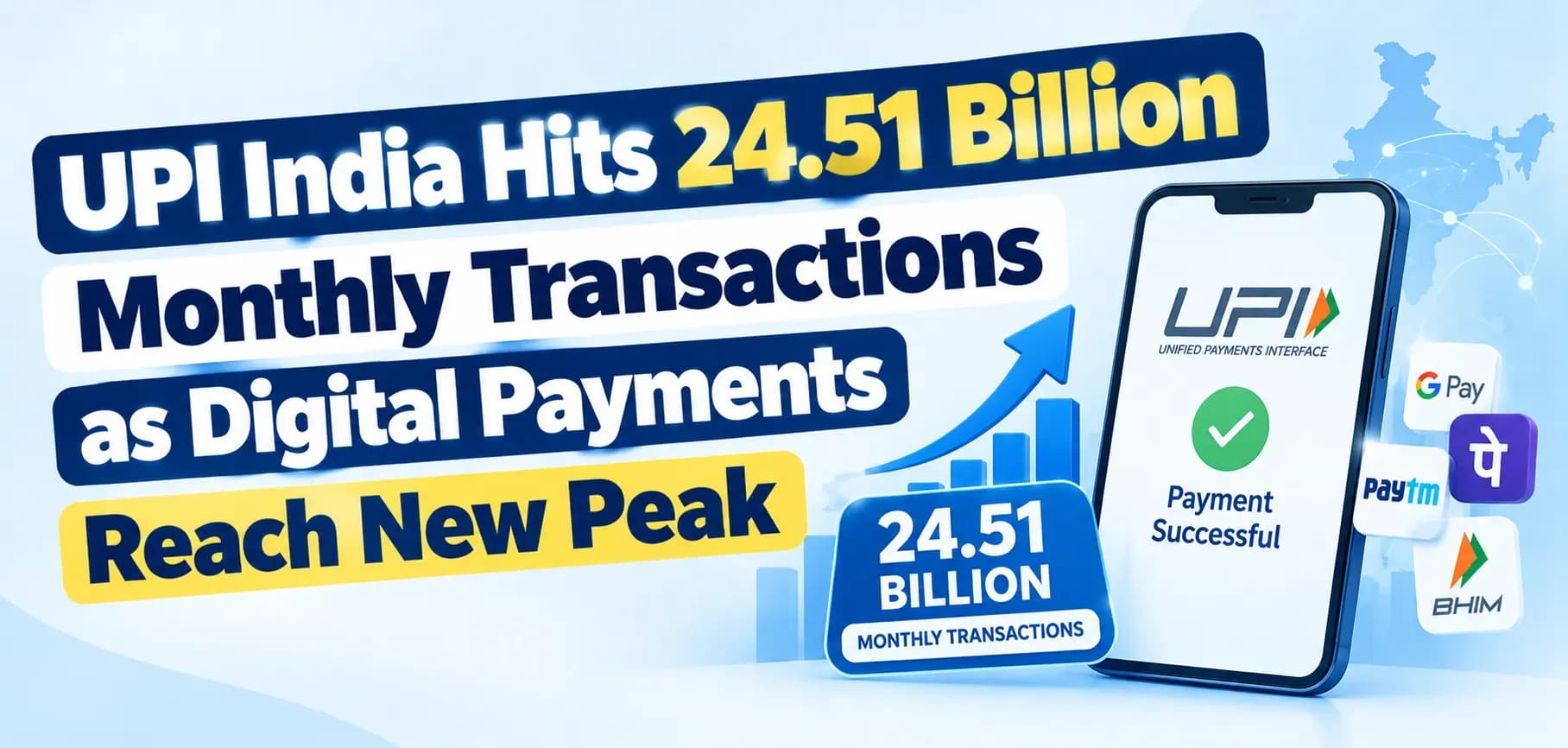 UPI India Hits 24.51 Billion Monthly Transactions as Digital Payments Reach New Peak