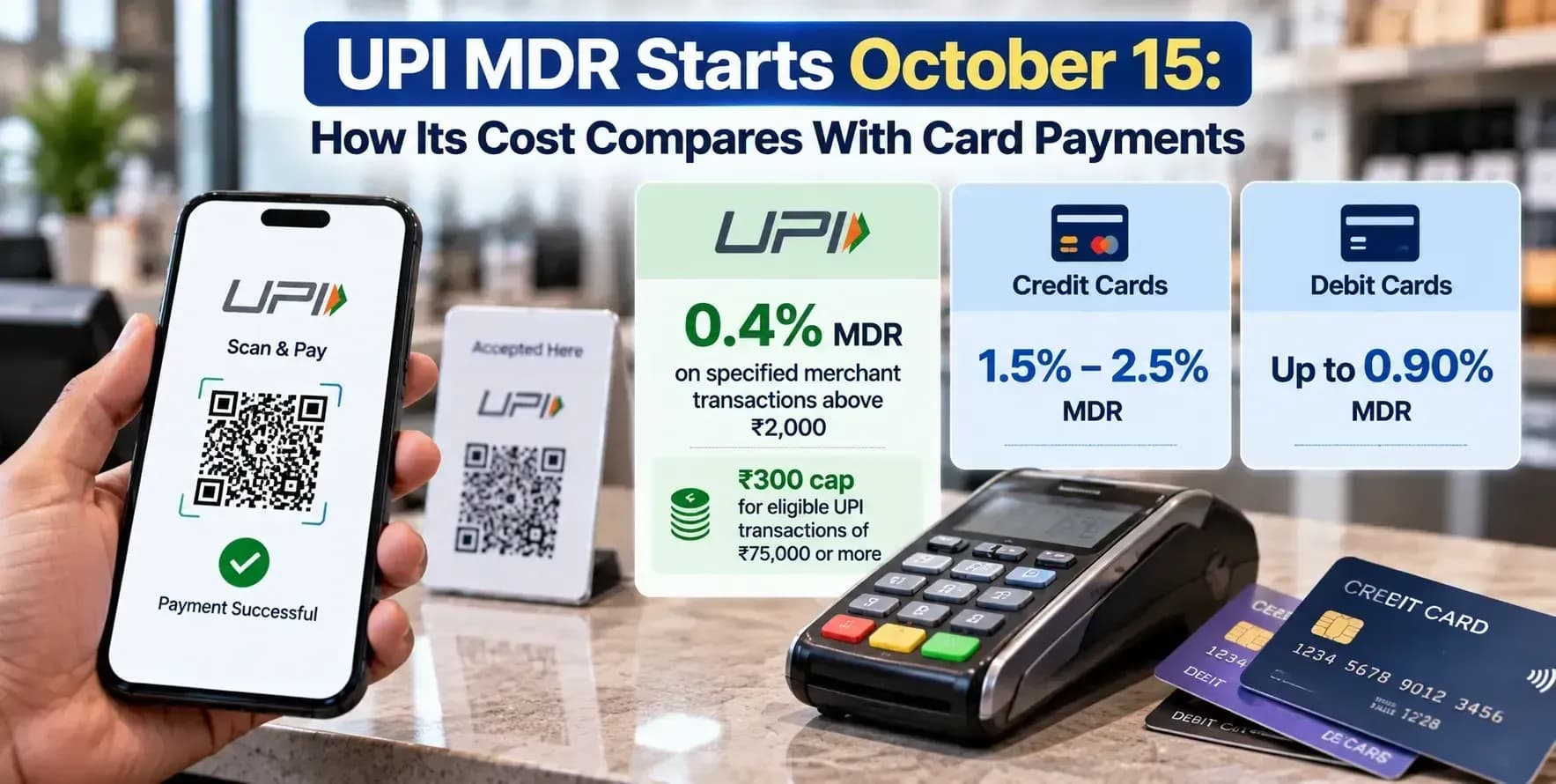 UPI MDR Starts October 15: How Its Cost Compares With Card Payments
