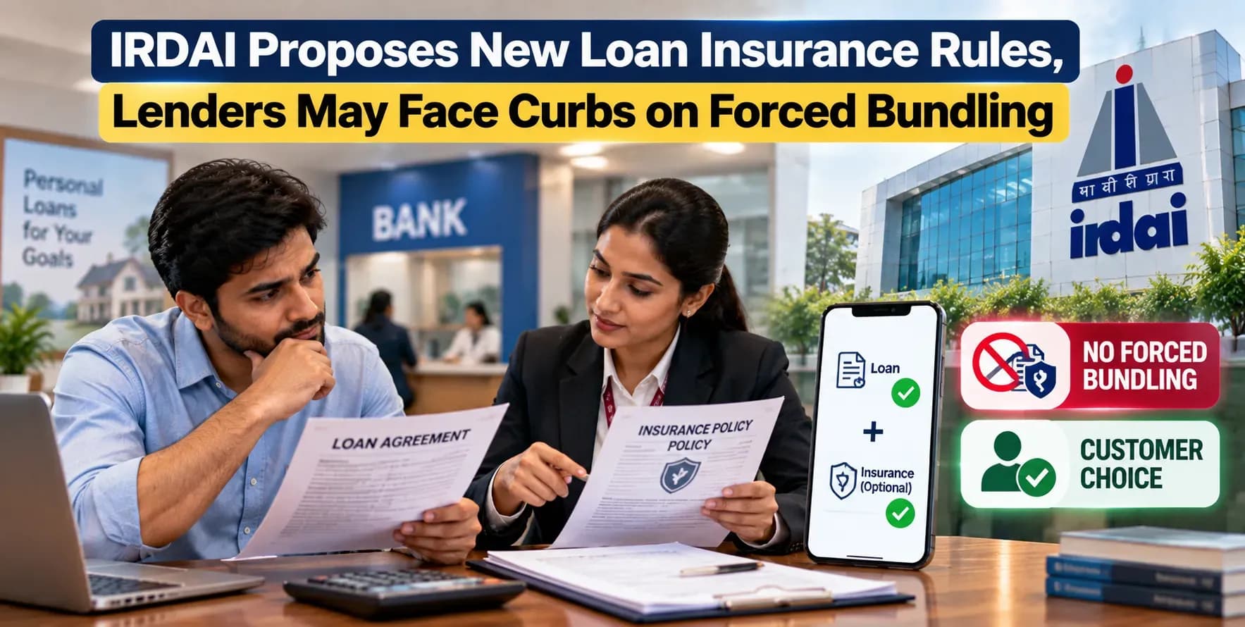 IRDAI Proposes New Loan Insurance Rules, Lenders May Face Curbs on Forced Bundling