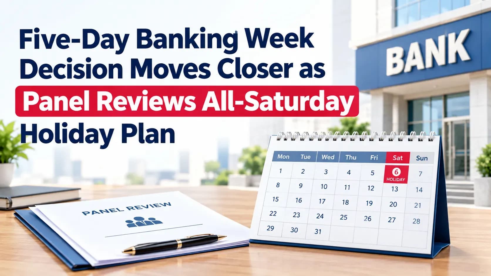 Five-Day Banking Week Decision Moves Closer as Panel Reviews All-Saturday Holiday Plan