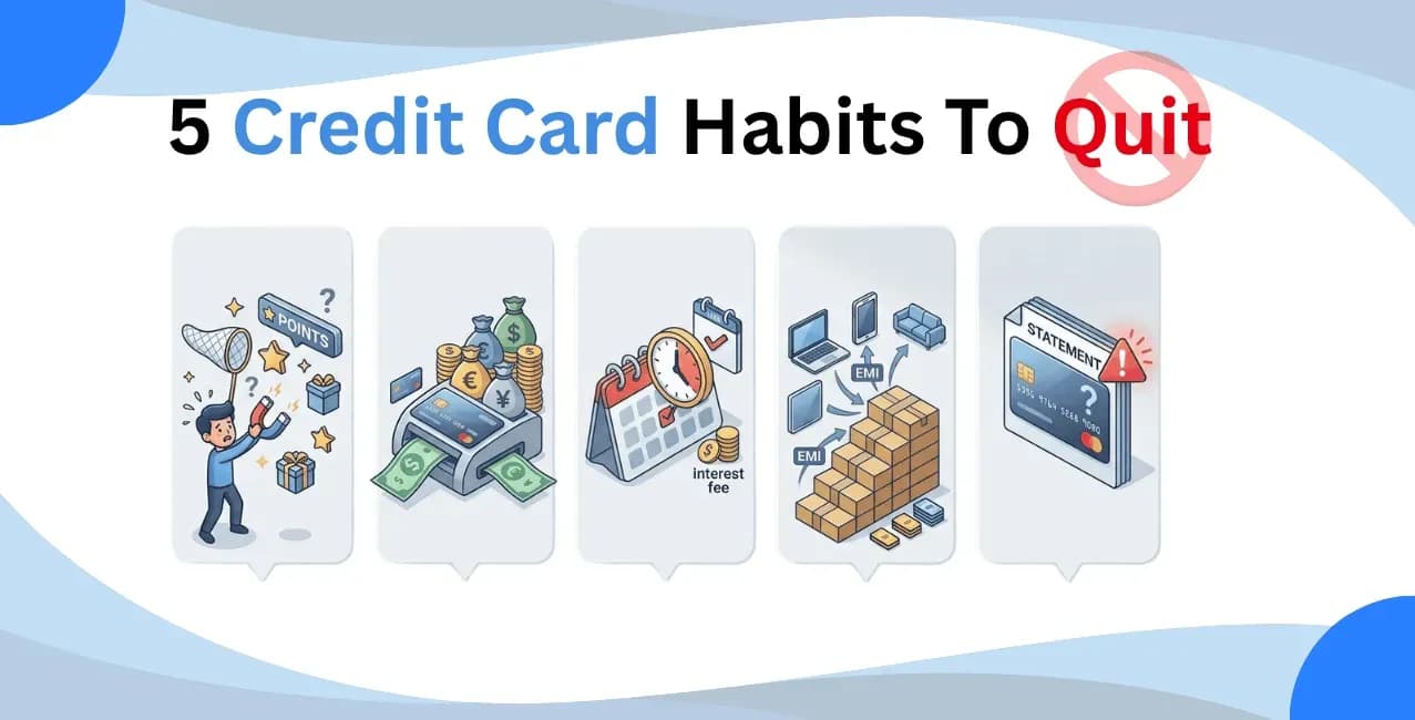 5 Credit Card Habits You Must Quit Right Now