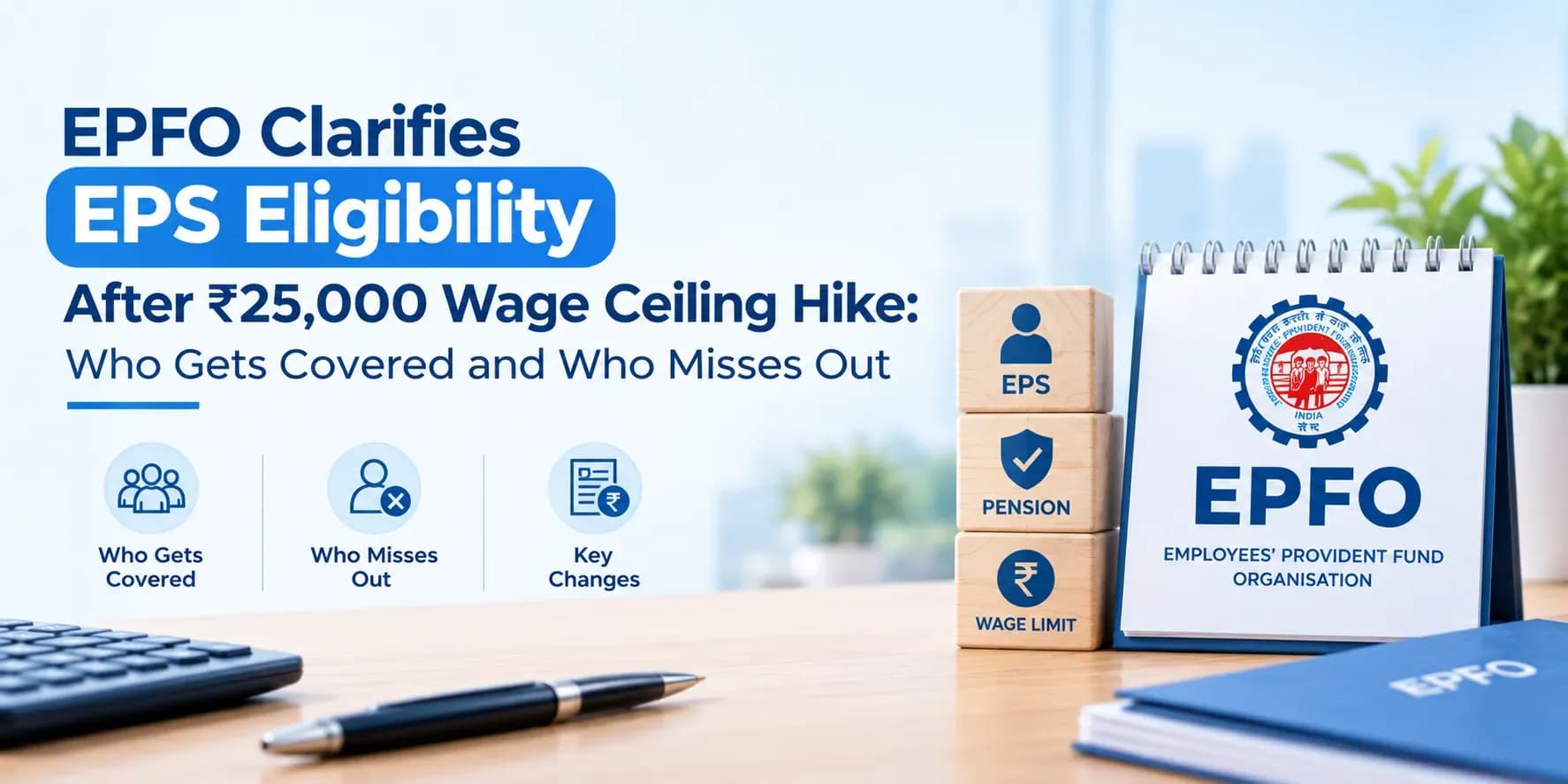 EPFO Clarifies EPS Eligibility After ₹25,000 Wage Ceiling Hike: Who Gets Covered and Who Misses Out
