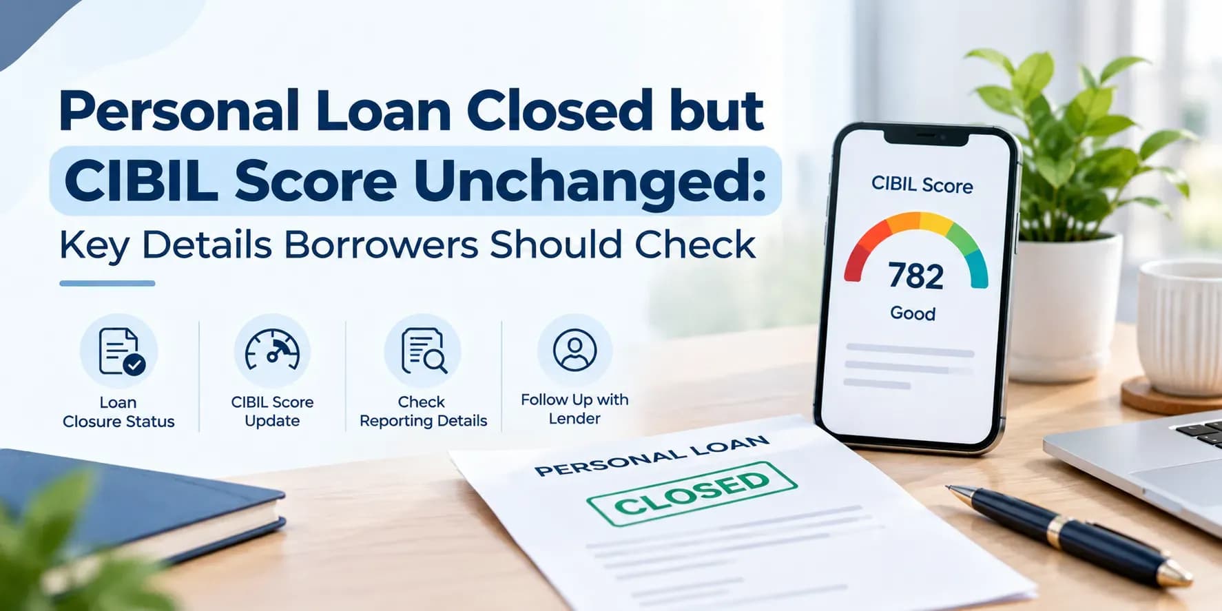 Personal Loan Closed but CIBIL Score Unchanged: Key Details Borrowers Should Check