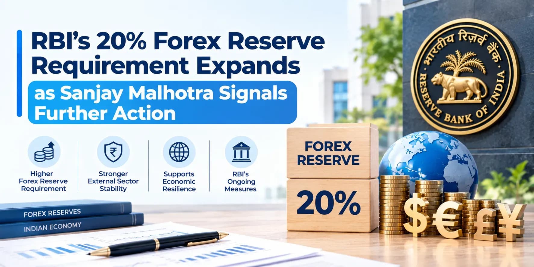 RBI’s 20% Forex Reserve Requirement Expands as Sanjay Malhotra Signals Further Action