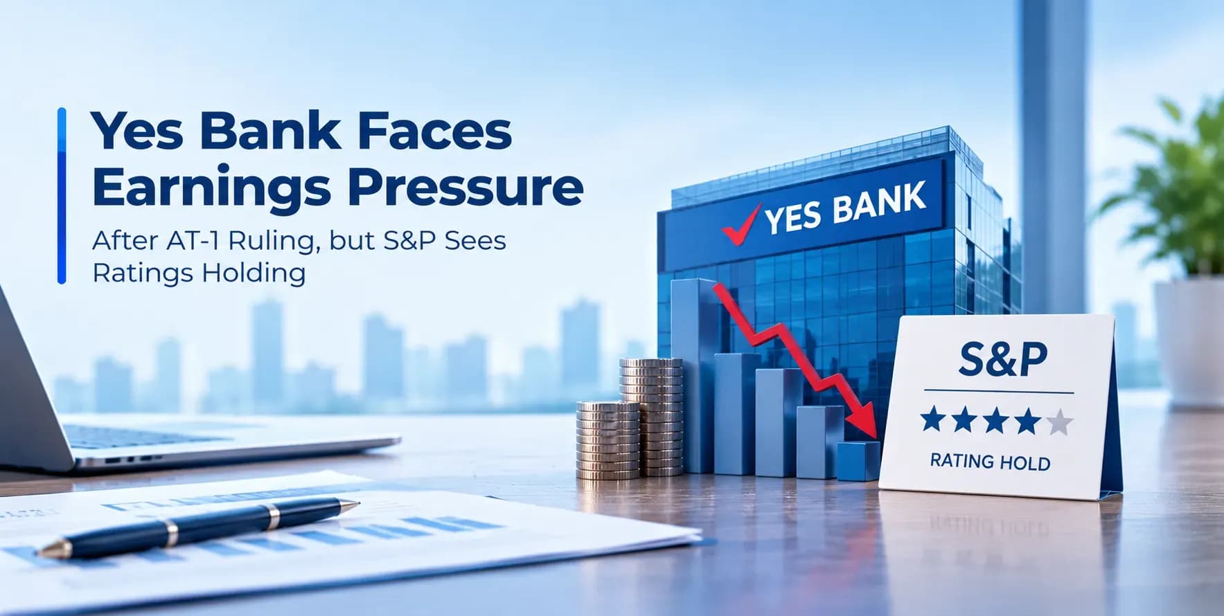 Yes Bank Faces Earnings Pressure After AT-1 Ruling, but S&P Sees Ratings Holding