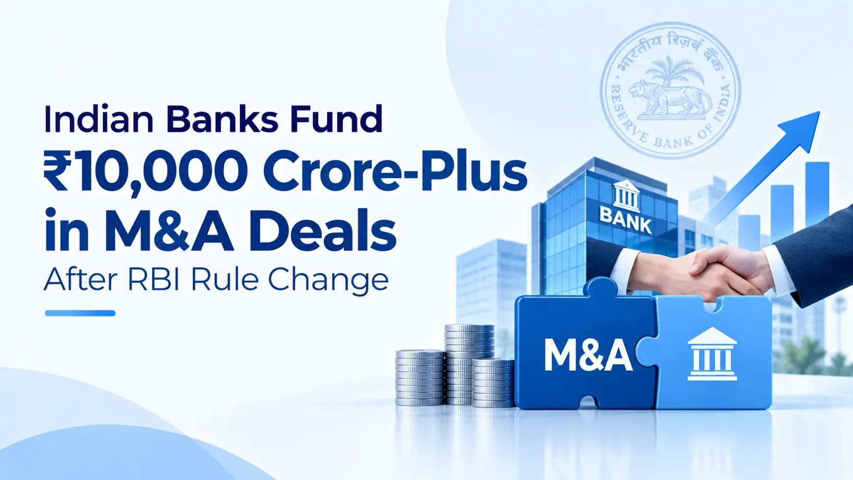 Indian Banks Fund ₹10,000 Crore-Plus in M&A Deals After RBI Rule Change