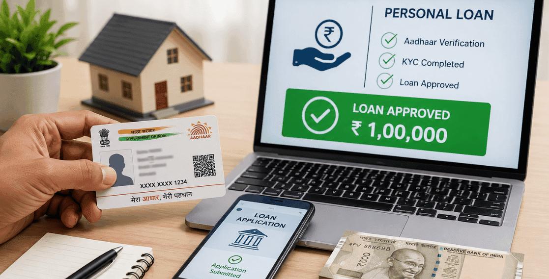 How to get a loan on an Aadhaar card?