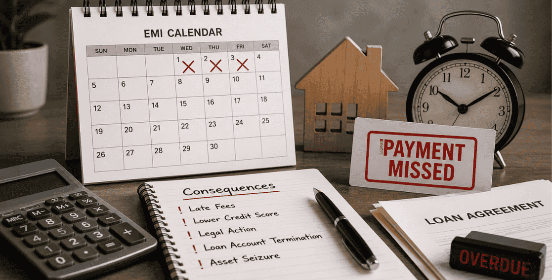 What Happens If I Miss 3 EMI Payments?