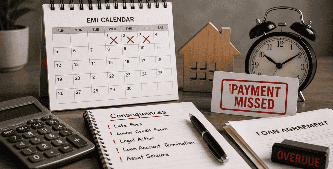 What Happens If I Miss 3 EMI Payments?