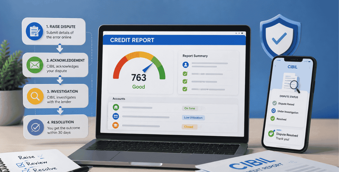 How to Raise & Resolve a CIBIL Dispute Online