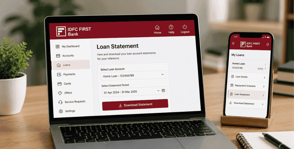 How to Download IDFC FIRST Bank Loan Statement