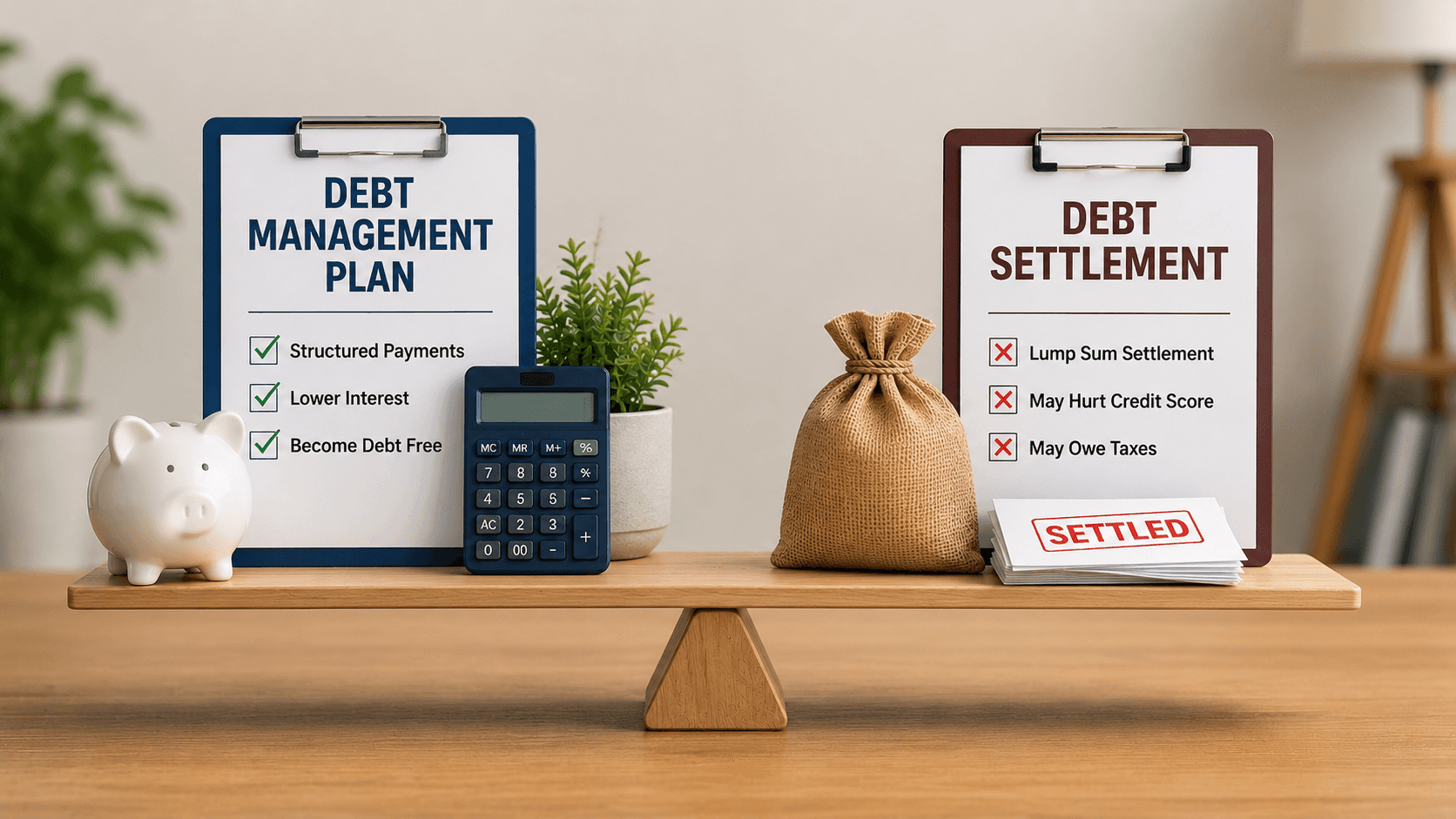 Debt Management Plan vs Debt Settlement