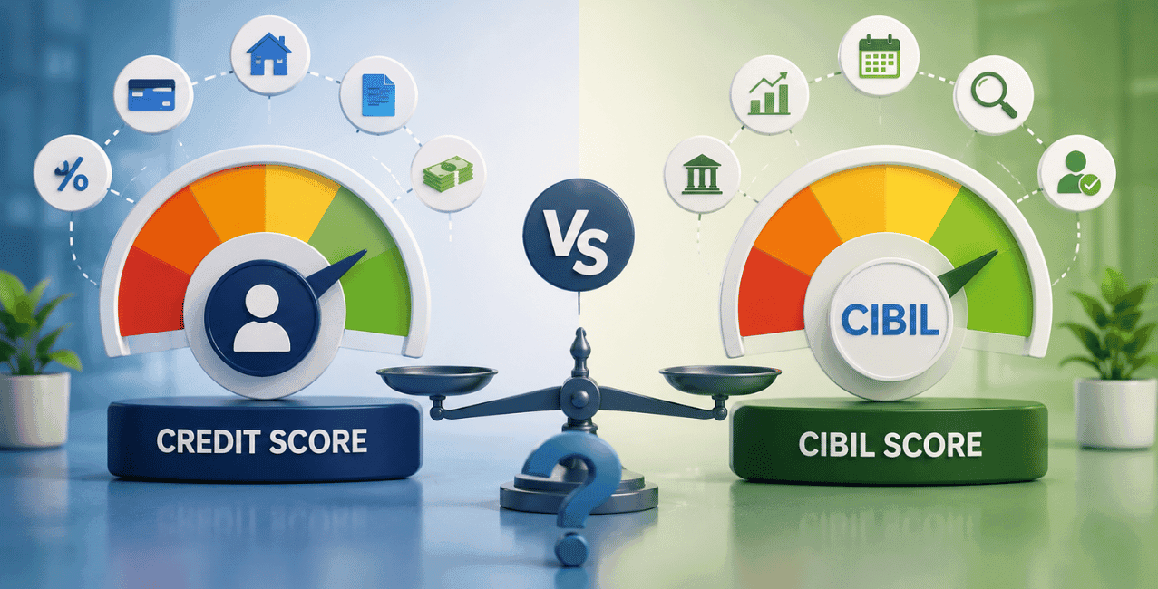 Difference Between Credit Score and CIBIL Score